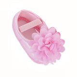 Toddler Kid Baby Girl Chiffon Flower Elastic Band Newborn Walking Shoes