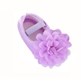 Toddler Kid Baby Girl Chiffon Flower Elastic Band Newborn Walking Shoes